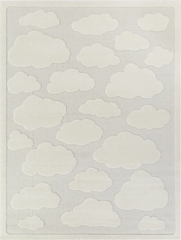 Kids Snuggle Skies Cream 5'3 x 7' Rug