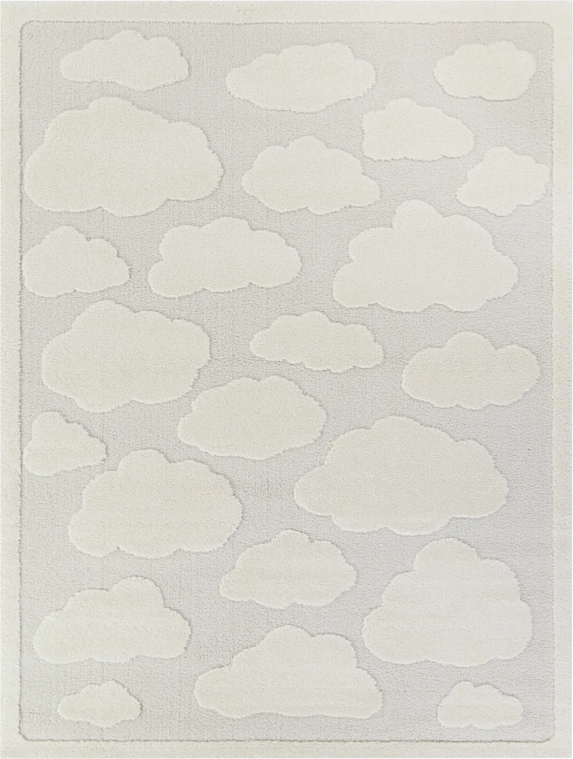 Kids Snuggle Skies Cream 5'3 x 7' Rug - Image 1