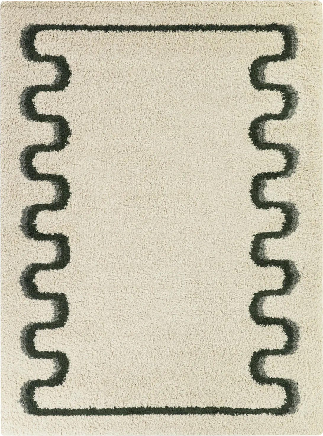 Kids Retro Groove Cream 5'3 x 7' Rug - Image 1