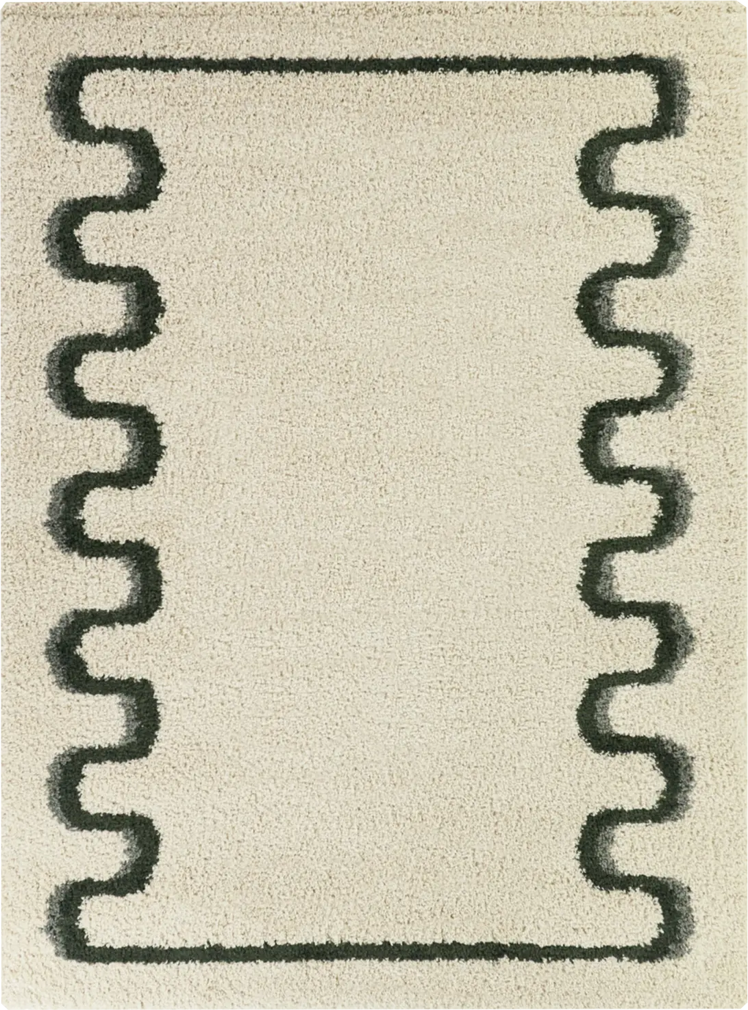 Kids Retro Groove Cream 5'3 x 7' Rug