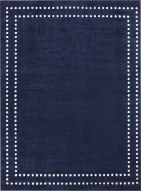 Kids Varsity Blue 5'3 x 7' Rug