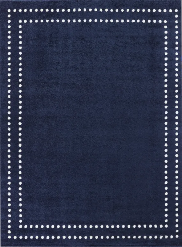 Kids Varsity Blue 5'3 x 7' Rug