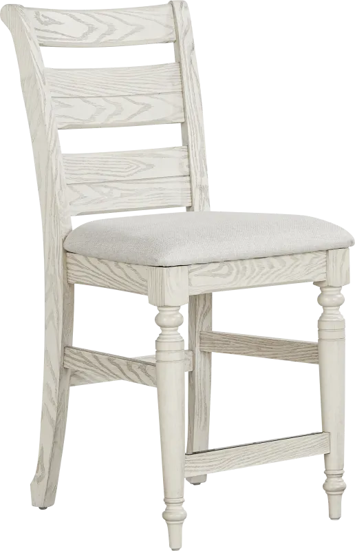 Montana Ridge White Counter Height Stool
