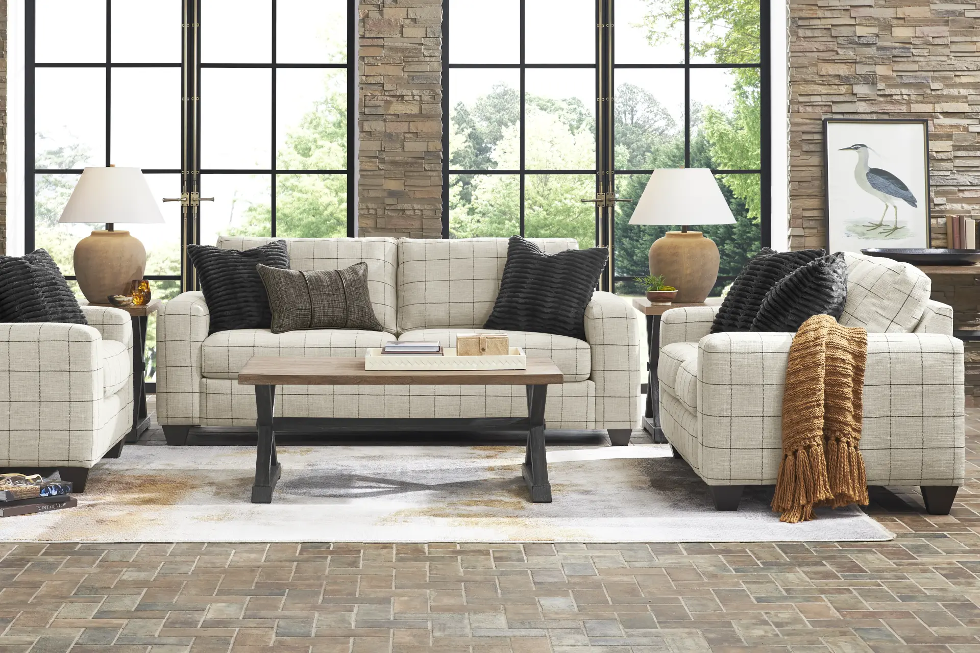 Rutherford Beige 8 Pc Living Room
