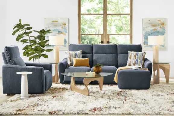 Tremont Indigo 3 Pc Power Reclining Sectional