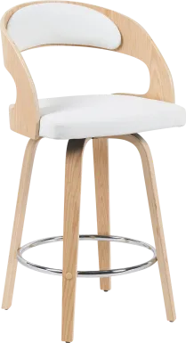 Primegold White Counter Height Stool