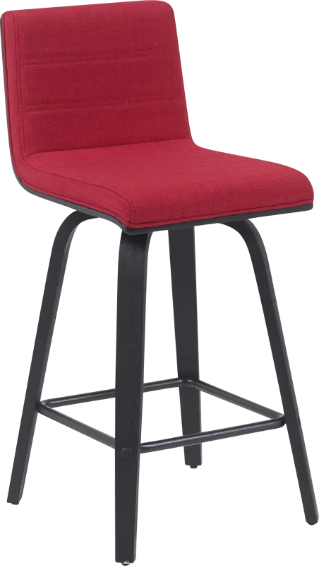 Sunways II Red Counter Height Stool
