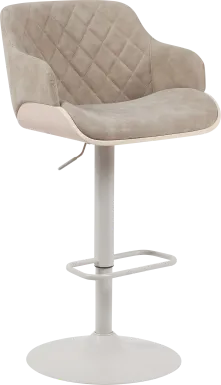Honeypoint Taupe Barstool