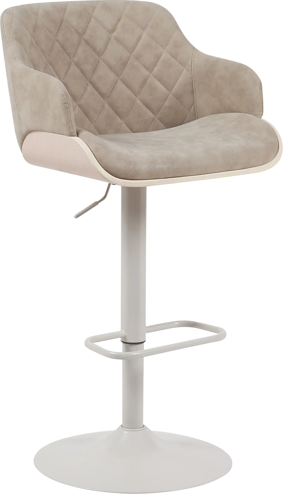 Honeypoint Taupe Barstool
