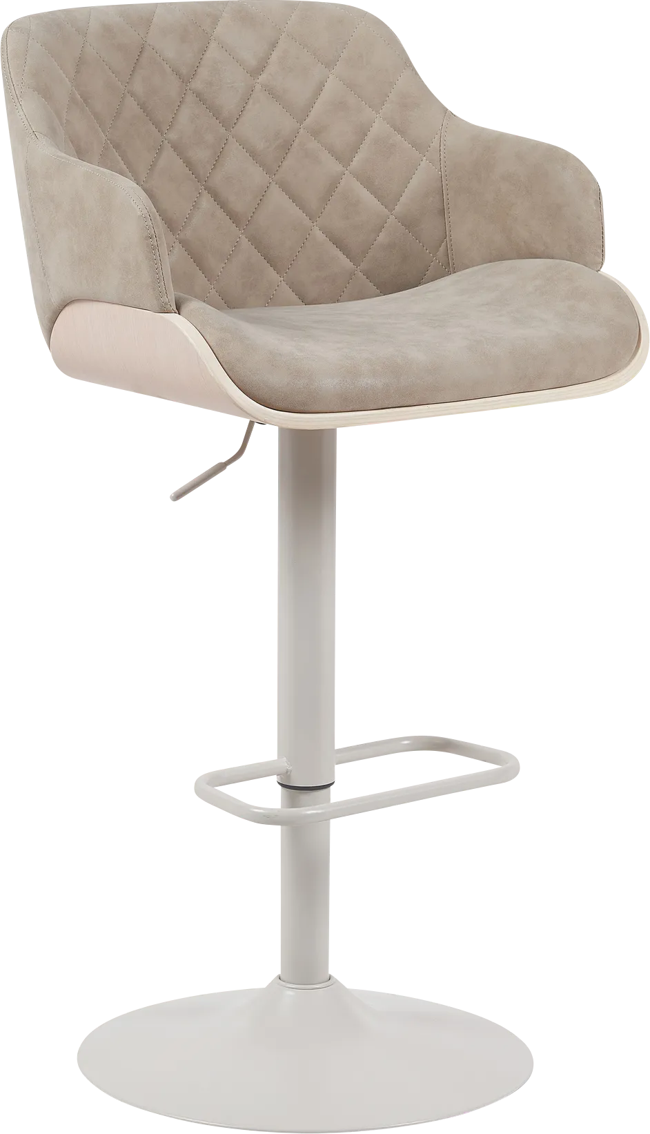 Honeypoint Taupe Barstool - Image 1