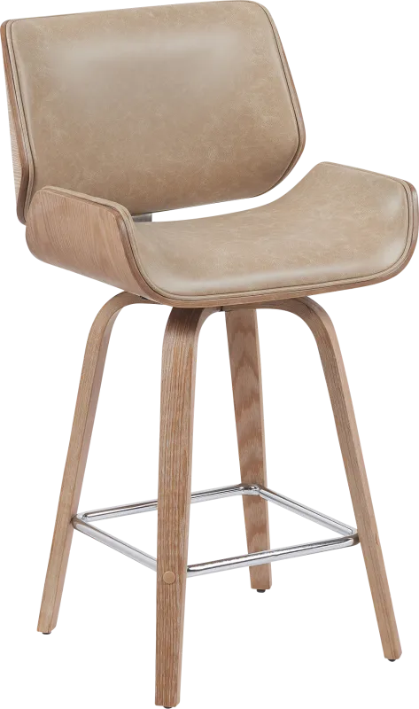 Cavologies Light Brown Counter Height Stool