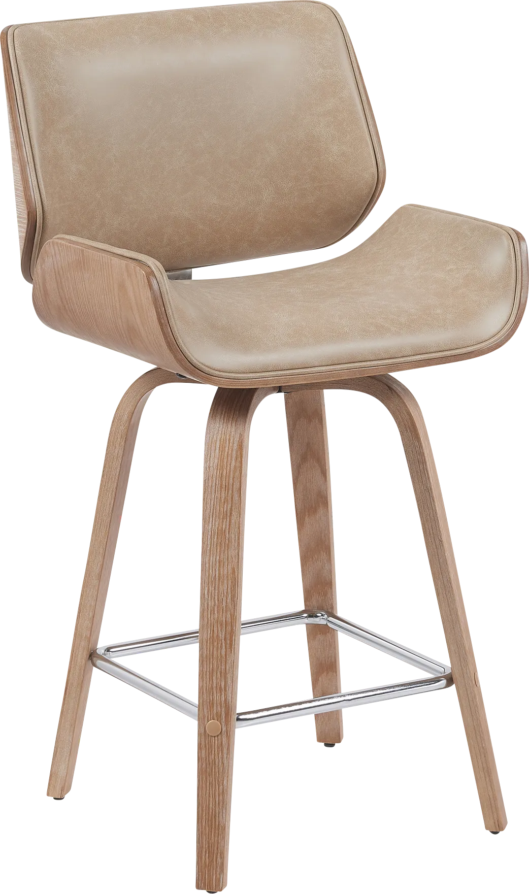 Cavologies Light Brown Counter Height Stool - Image 1