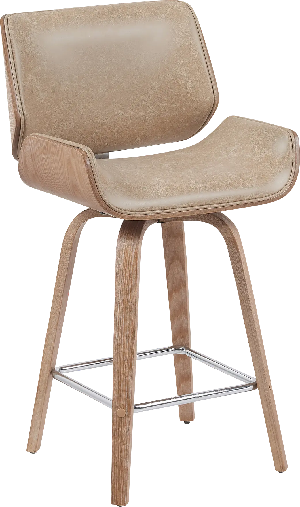 Cavologies Light Brown Counter Height Stool