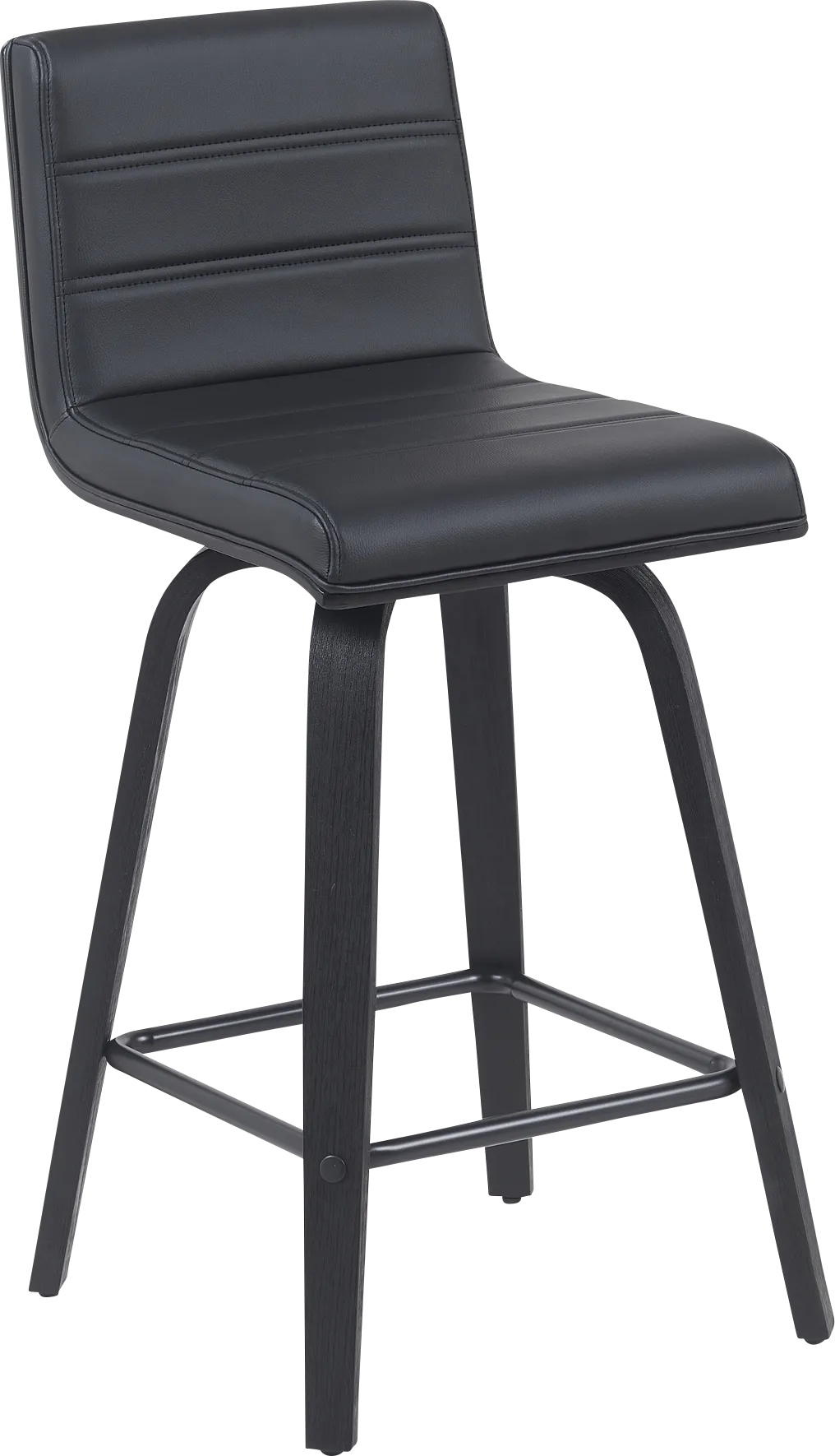 Sunways II Black Counter Height Stool - Thumbnail - Image 1