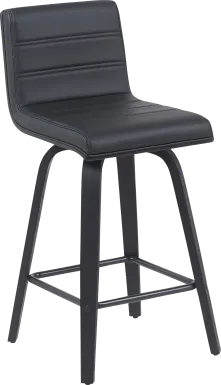 Sunways II Black Counter Height Stool