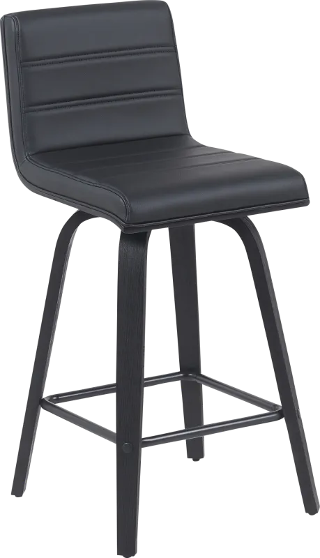 Sunways II Black Counter Height Stool