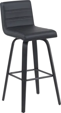 Sunways II Black Barstool