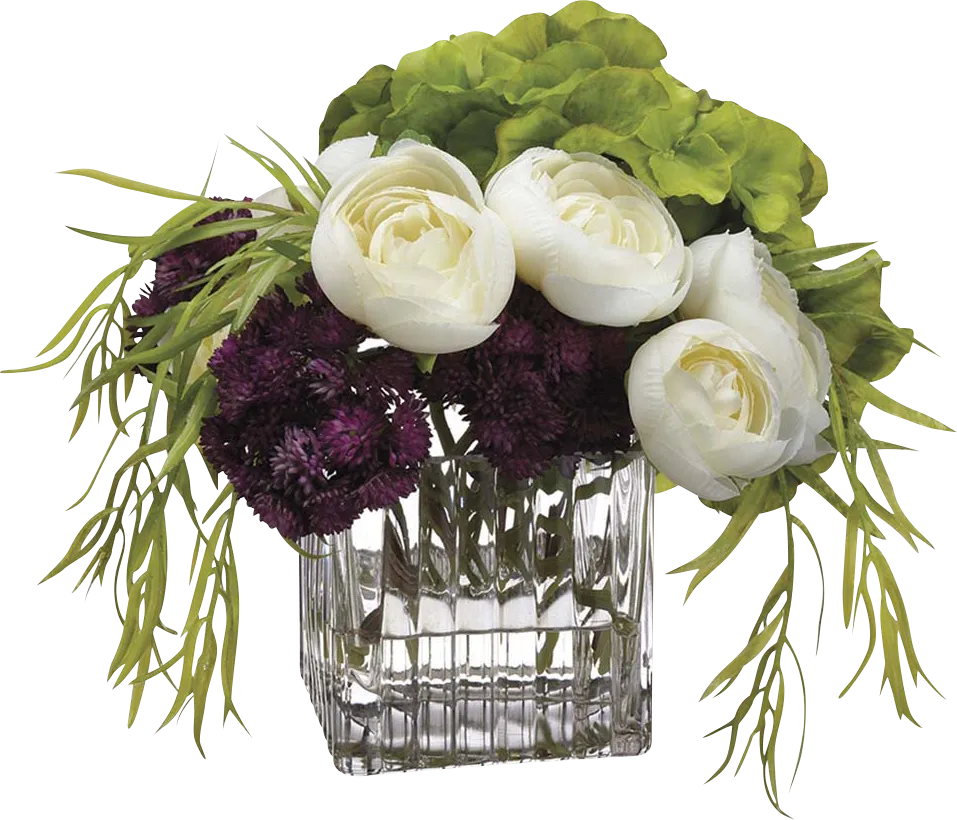 Morsyn White/Purple Silk Plants - Thumbnail - Image 1