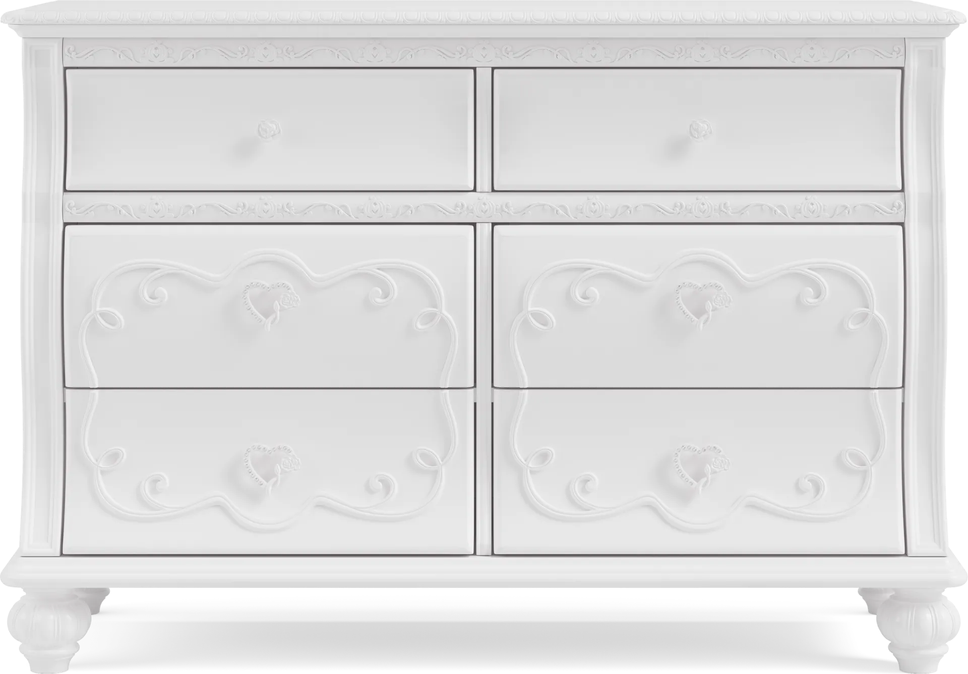 Disney Princess Sparkle White Twin Panel Bedroom - Image 10