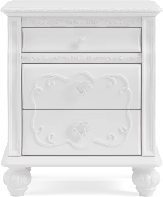 Disney Princess White Nightstand