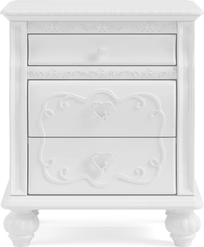 Disney Princess White Nightstand