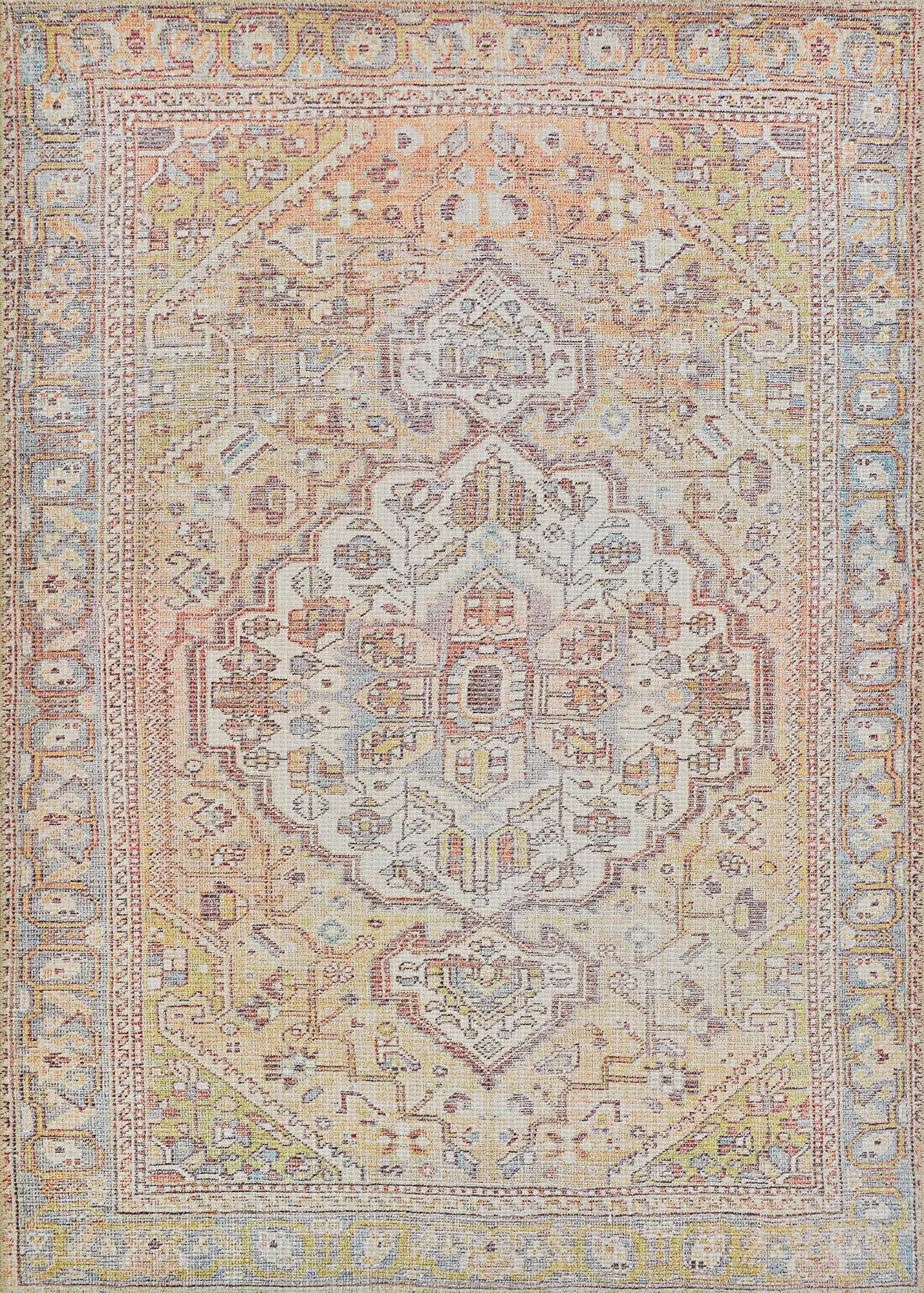Vonfair Apricot 5' x 8' Rug