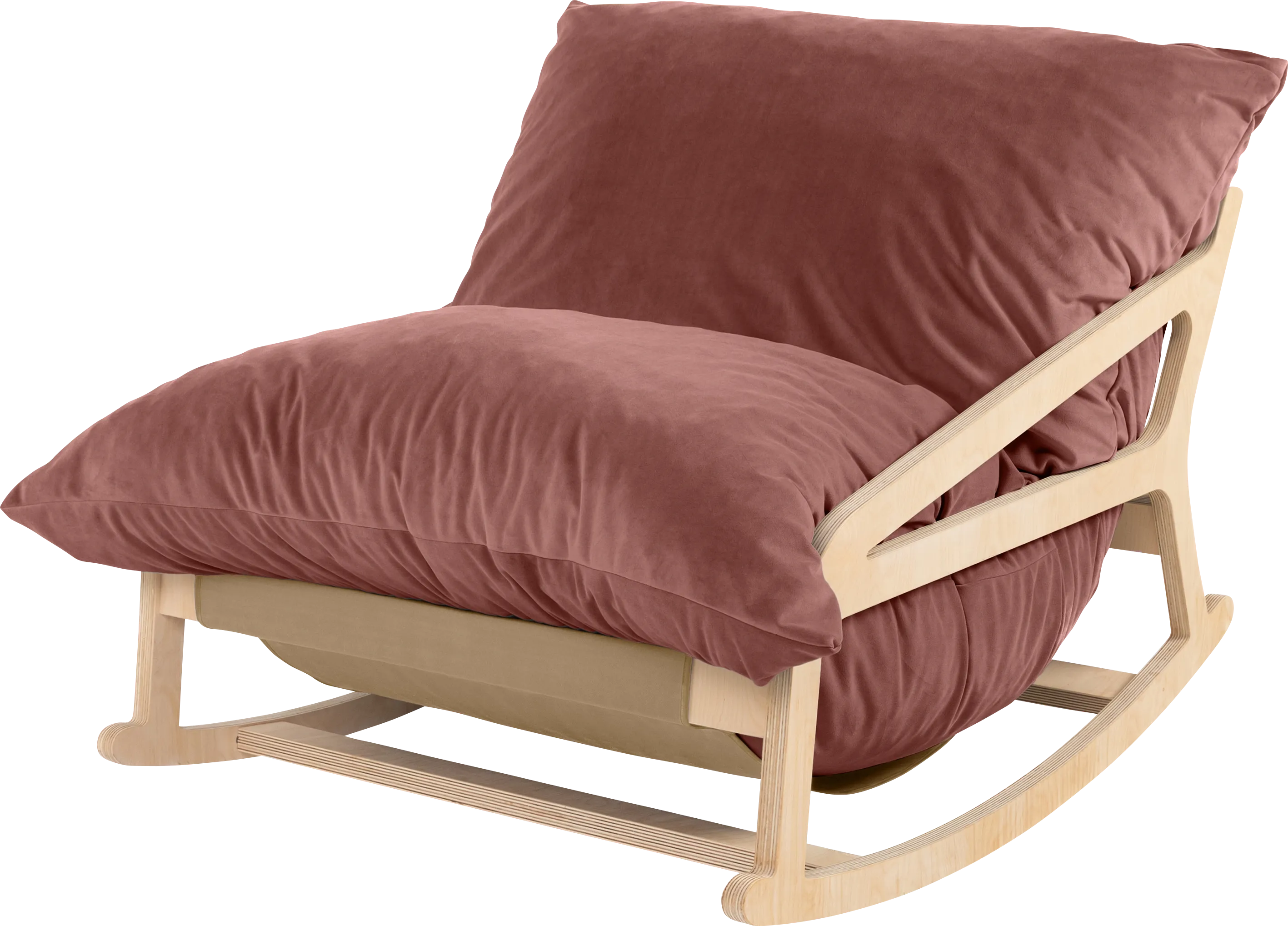 Kimna I Mauve Bean Bag Rocking Chair - Thumbnail - Image 1