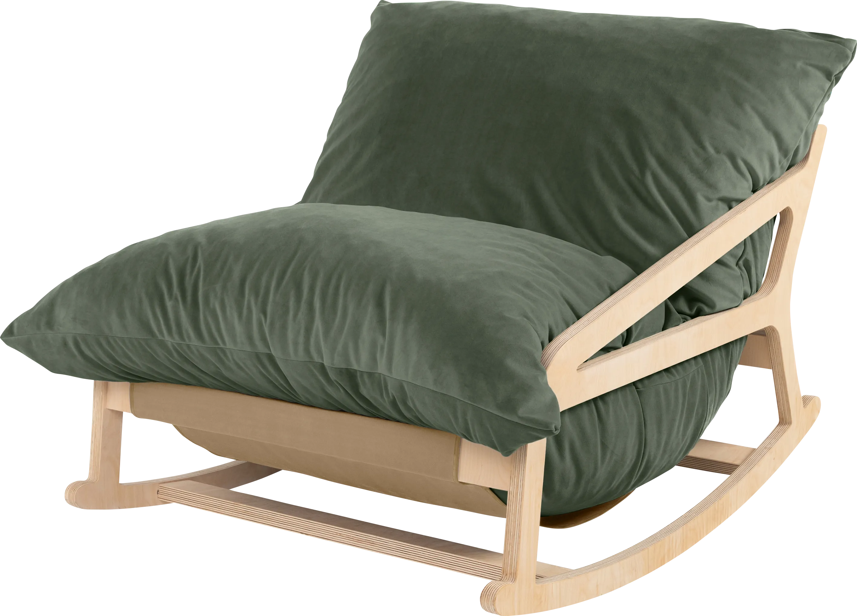 Kimna I Green Bean Bag Rocking Chair - Thumbnail - Image 1