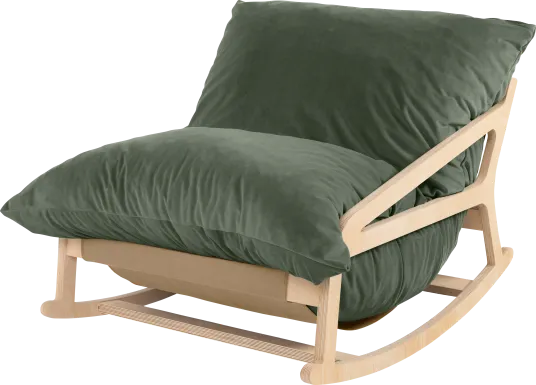 Kimna I Green Bean Bag Rocking Chair