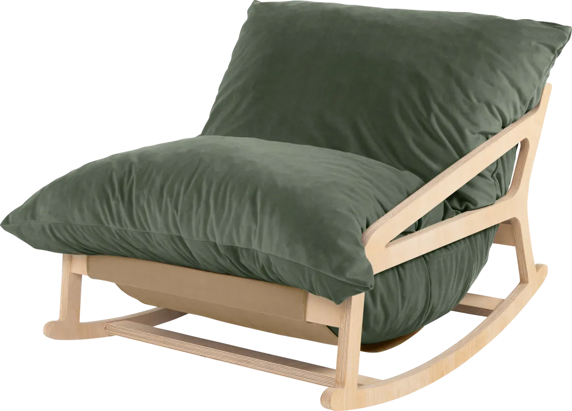 Kimna I Green Bean Bag Rocking Chair