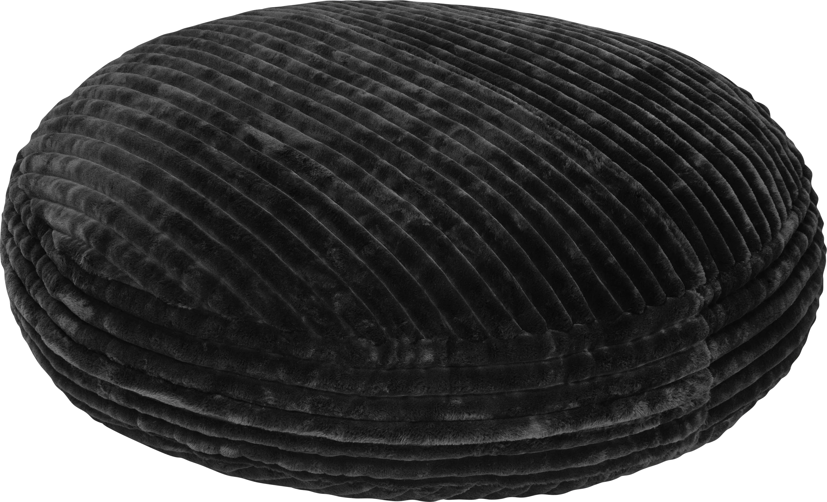 Mivio Black Large Bean Bag Chair - Thumbnail - Image 1