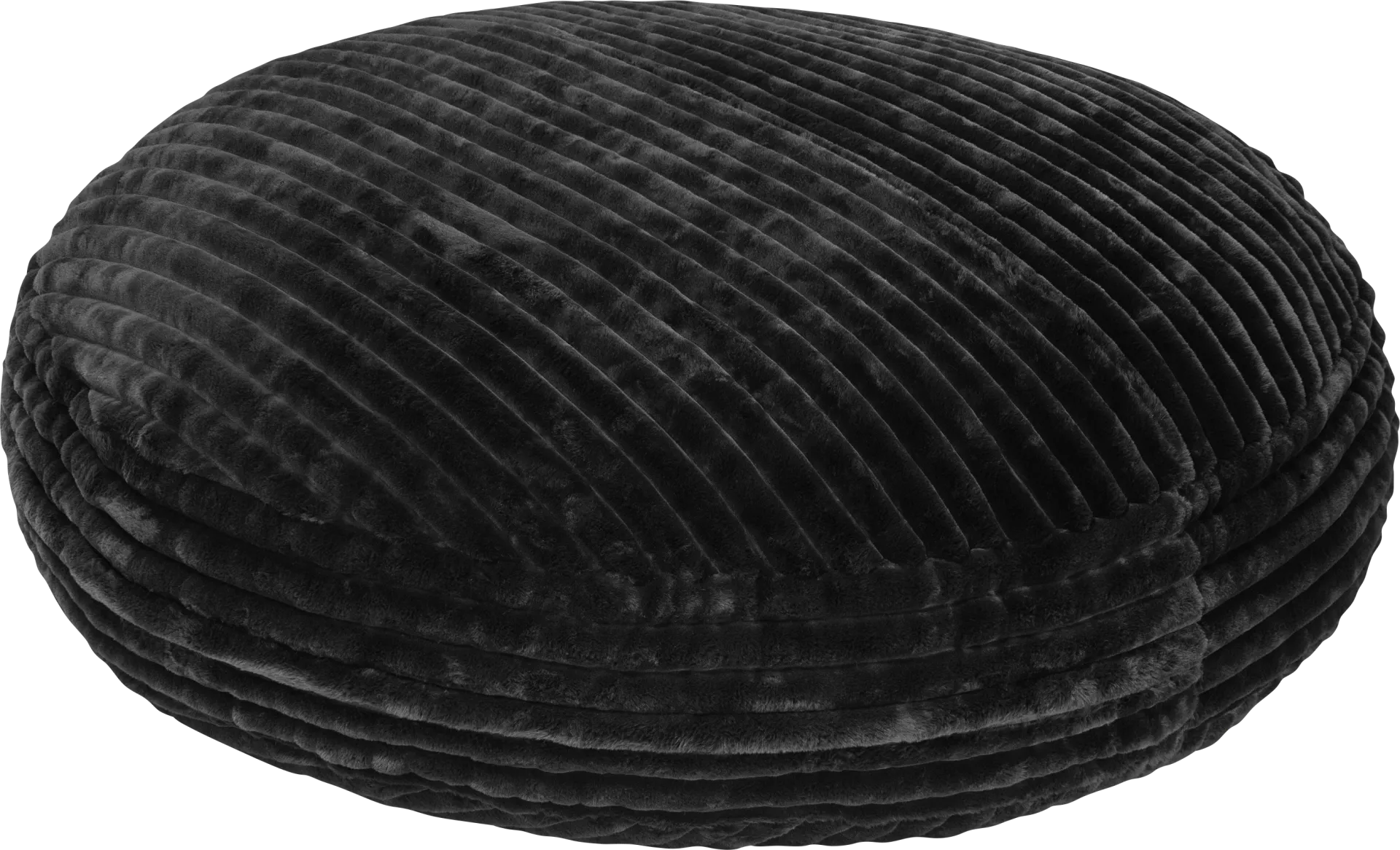 Mivio Black Large Bean Bag Chair - Image 1