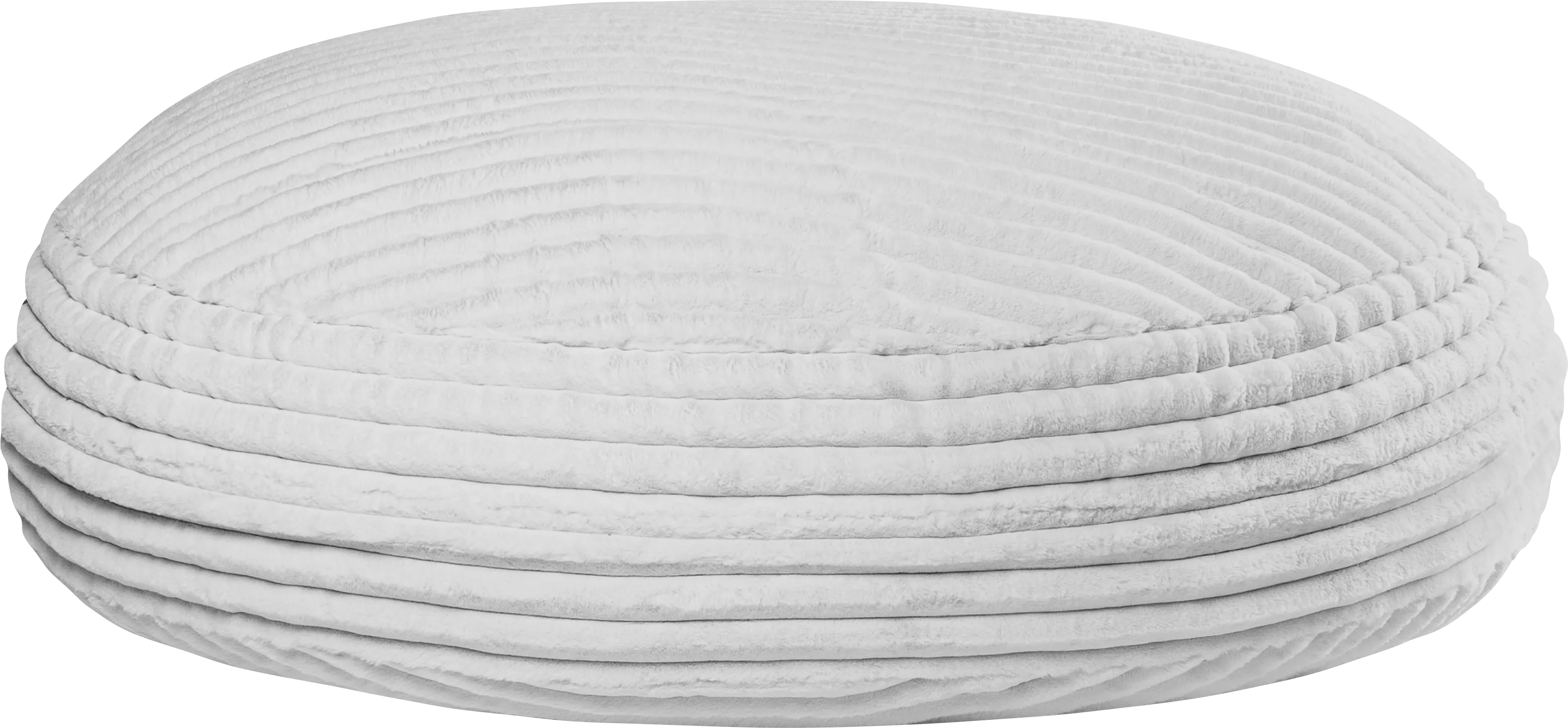 Mivio Gray Large Bean Bag Chair - Thumbnail - Image 1