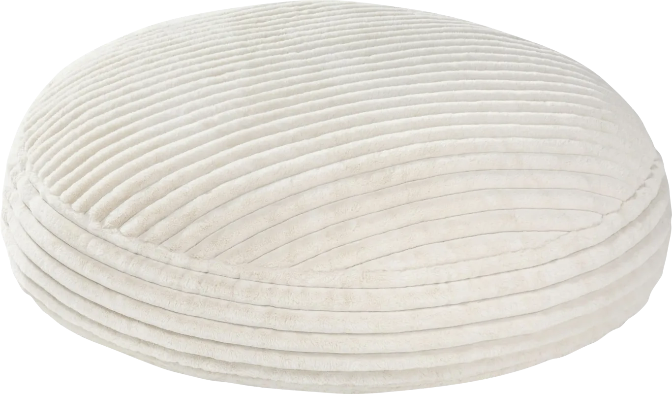 Mivio Ivory Large Bean Bag Chair