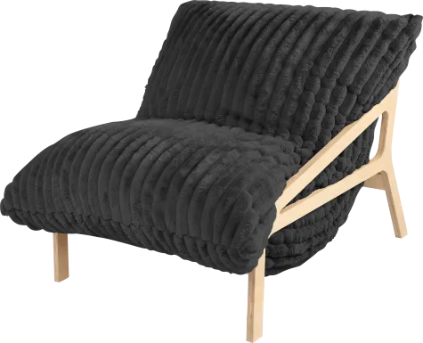 Pheosi I Black Bean Bag Accent Chair