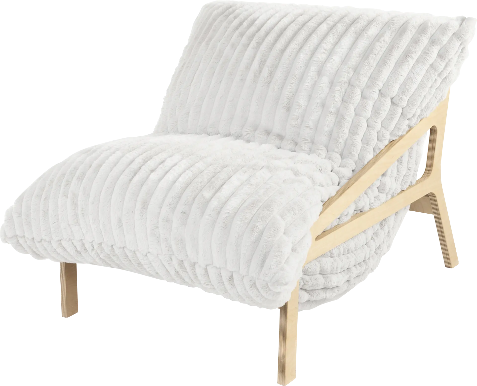 Pheosi I Ivory Bean Bag Accent Chair