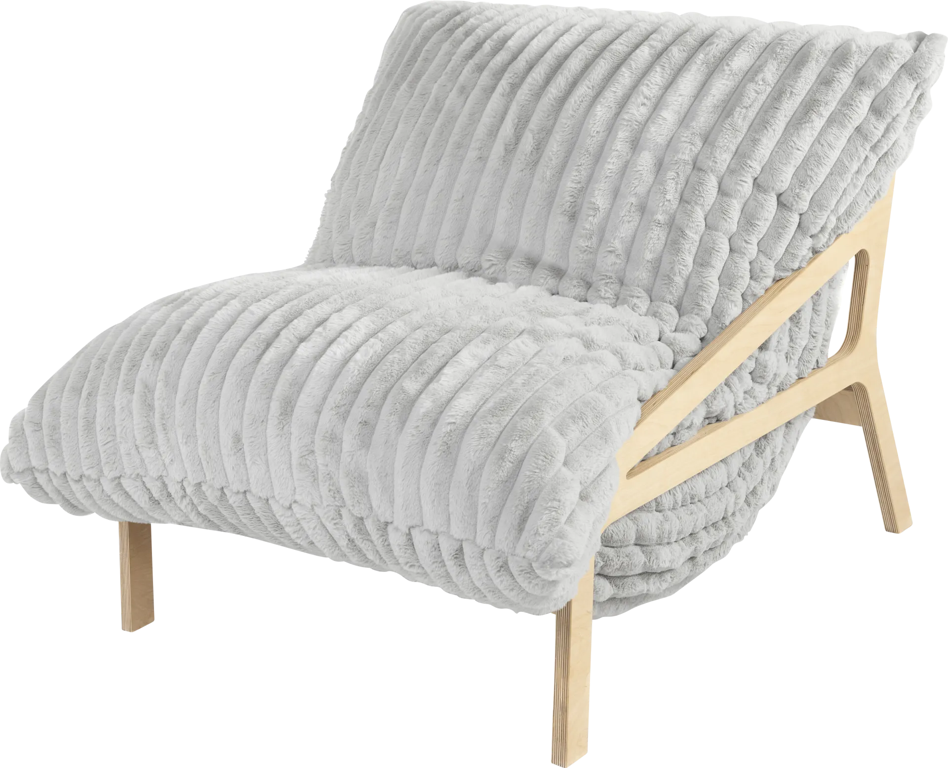 Pheosi I Gray Bean Bag Accent Chair - Image 1