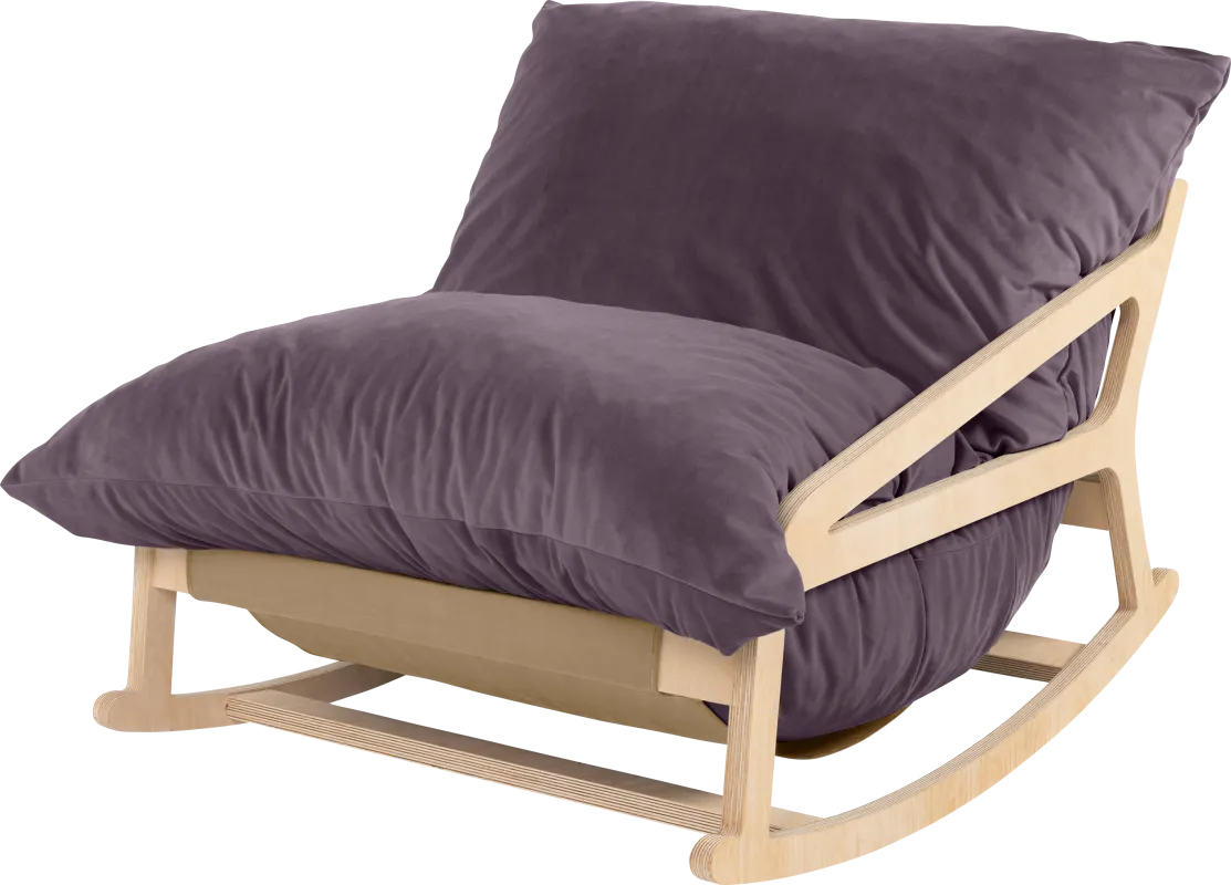 Kimna I Purple Bean Bag Rocking Chair