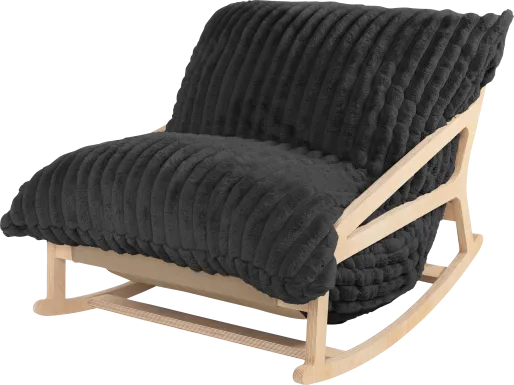 Kimna II Black Bean Bag Rocking Chair