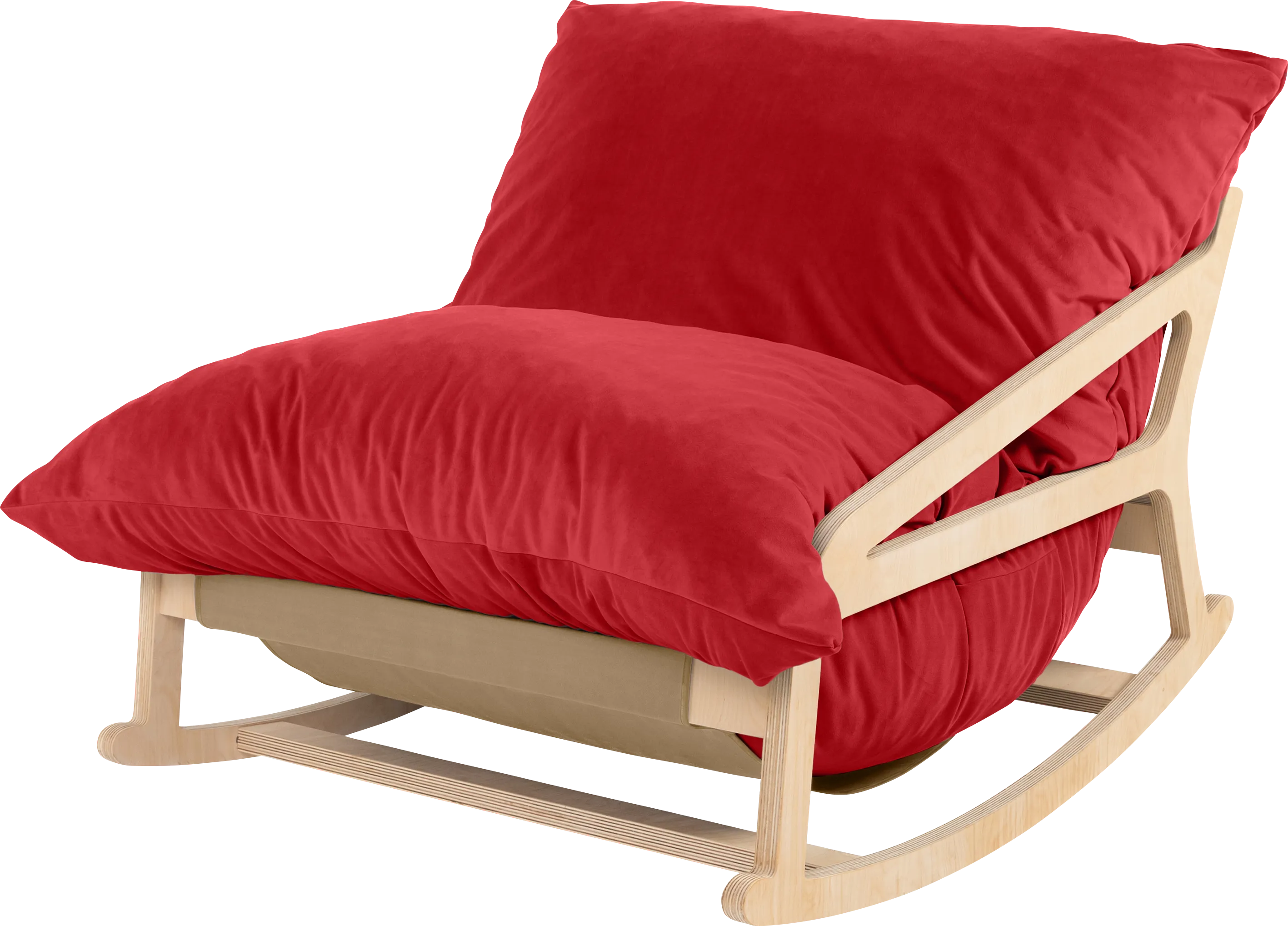 Kimna I Red Bean Bag Rocking Chair - Thumbnail - Image 1