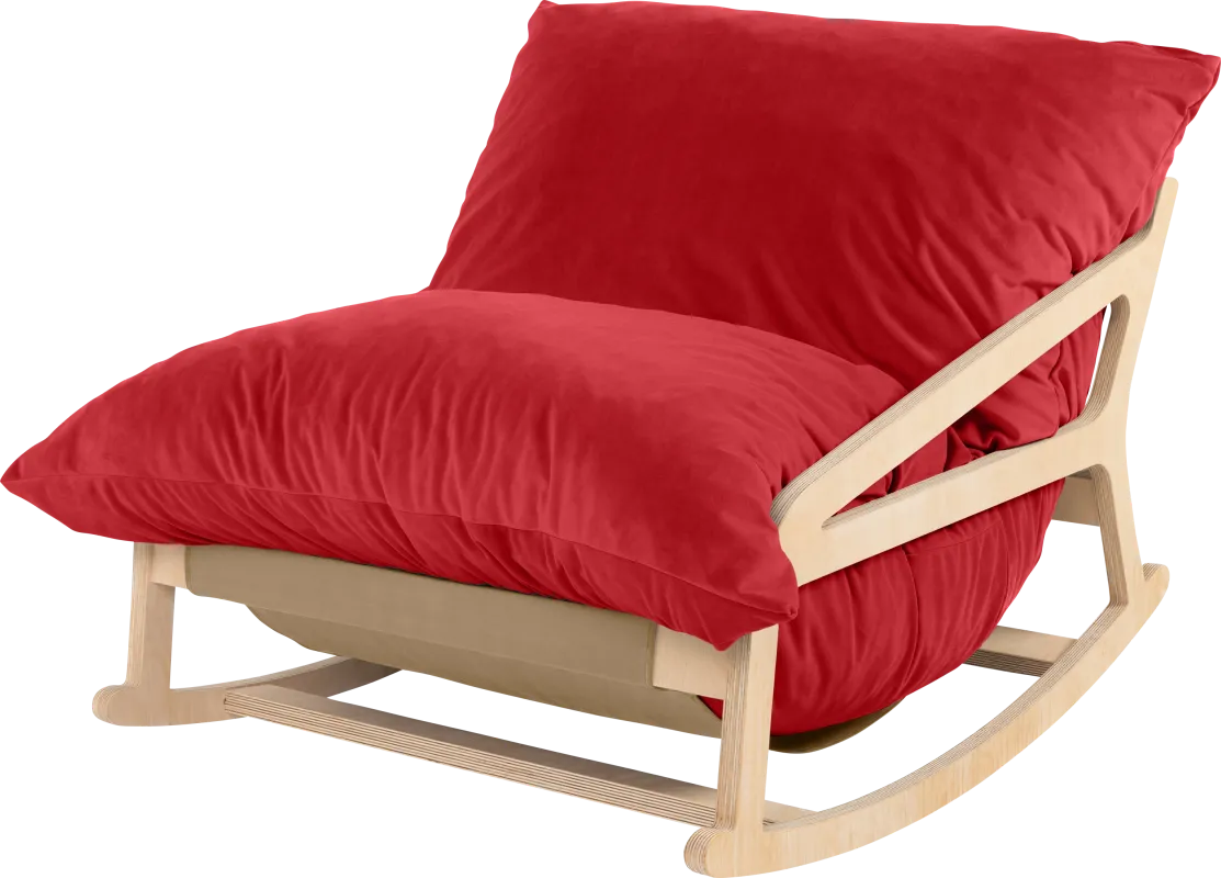 Kimna I Red Bean Bag Rocking Chair
