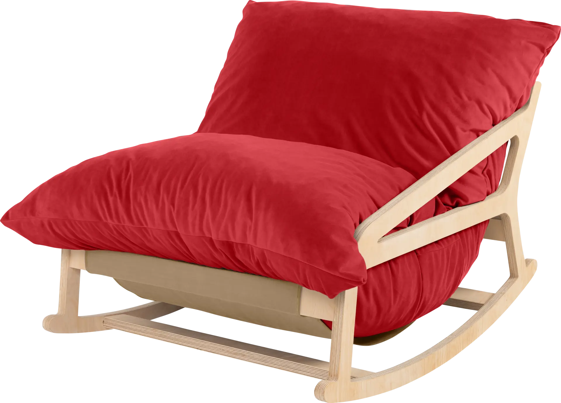 Kimna I Red Bean Bag Rocking Chair