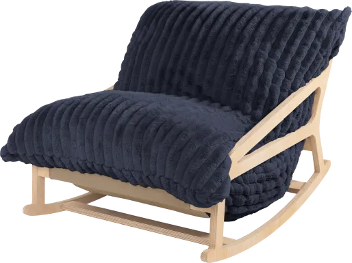 Kimna II Blue Bean Bag Rocking Chair
