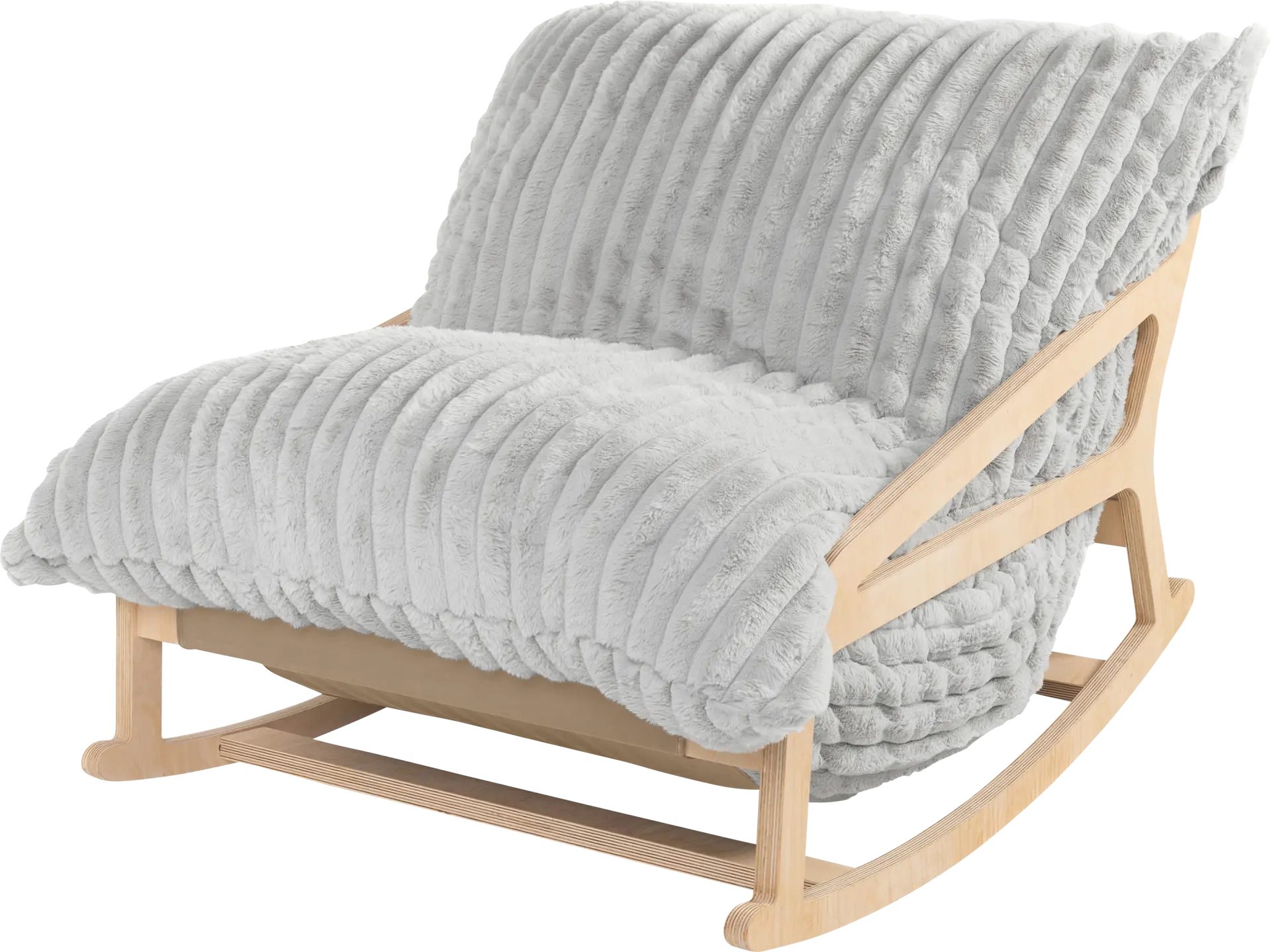 Kimna II Gray Bean Bag Rocking Chair