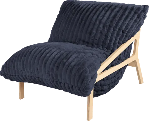 Pheosi I Blue Bean Bag Accent Chair