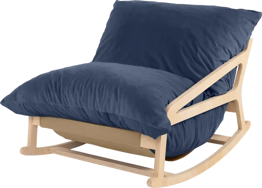 Kimna I Navy Bean Bag Rocking Chair