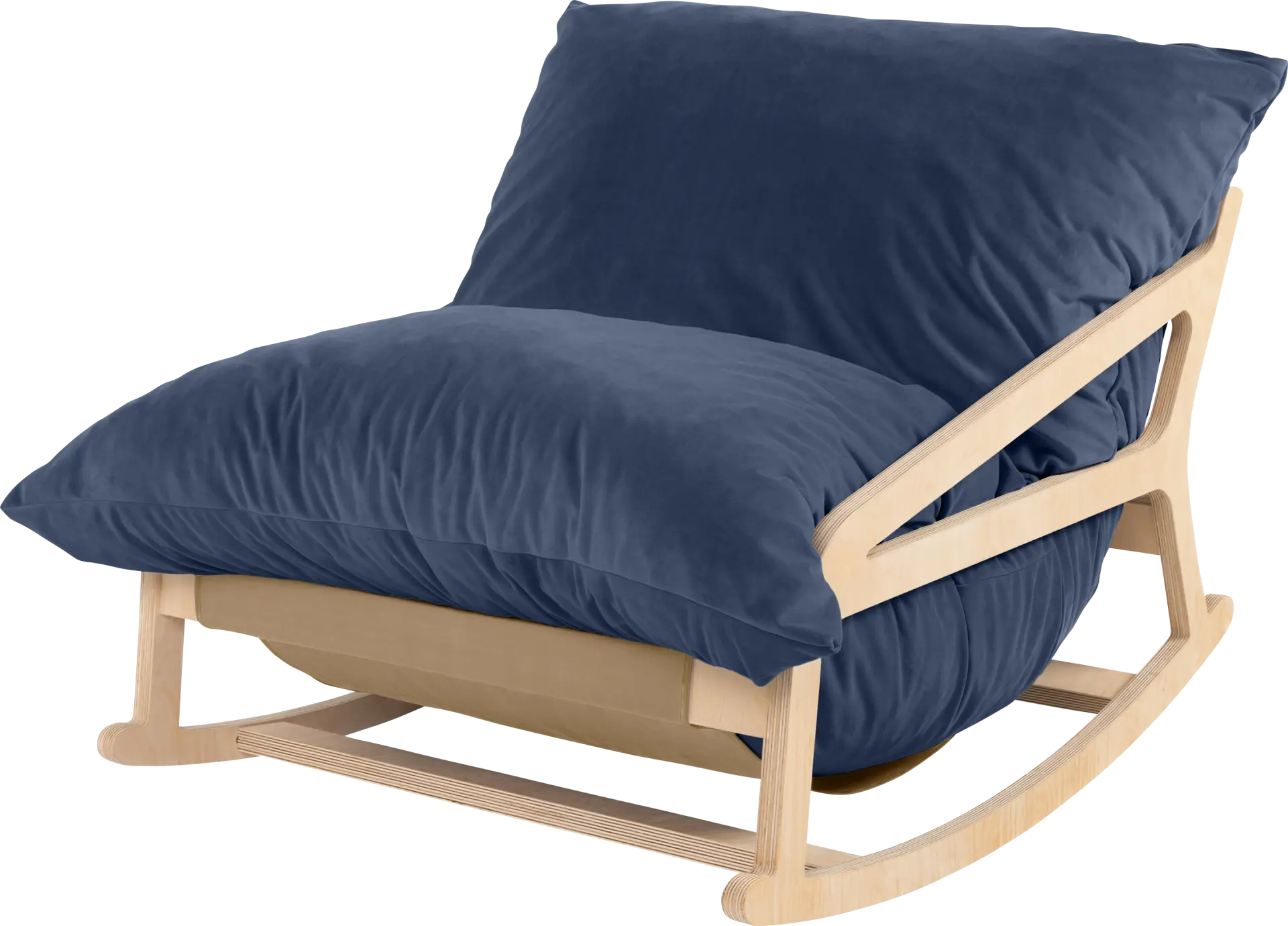 Kimna I Navy Bean Bag Rocking Chair