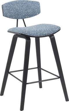 Angelstones II Blue Counter Height Stool
