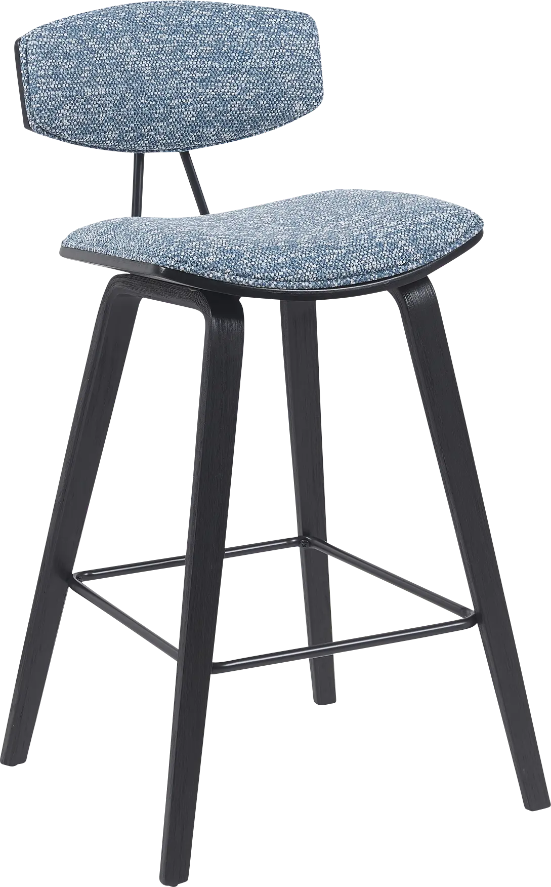 Angelstones II Blue Counter Height Stool