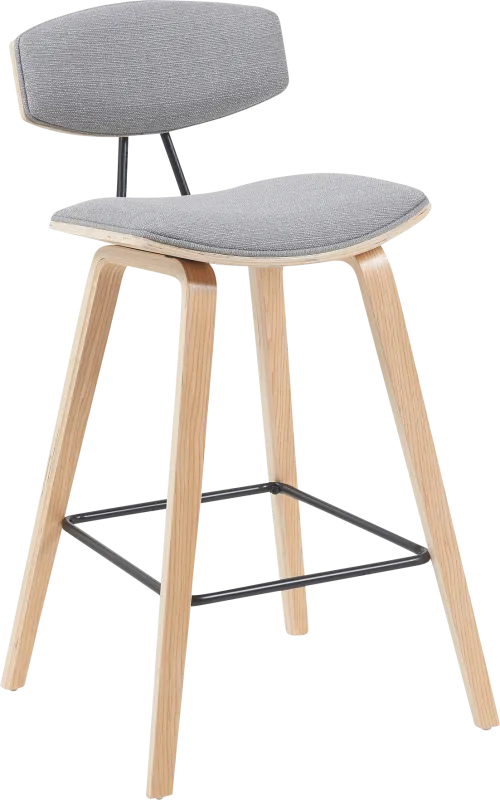 Angelstones III Gray Counter Height Stool